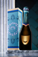 Load image into Gallery viewer, Bottle of Thalia Reserve Cuvee sparkling wine next to green gift box